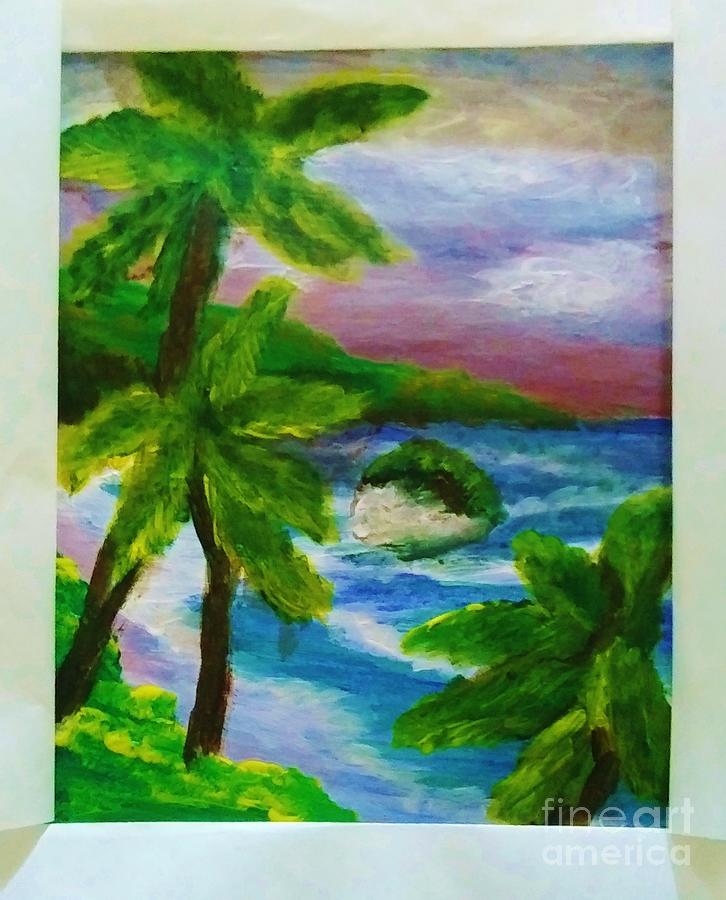 Caribbean Islands Painting by Christy Saunders Church