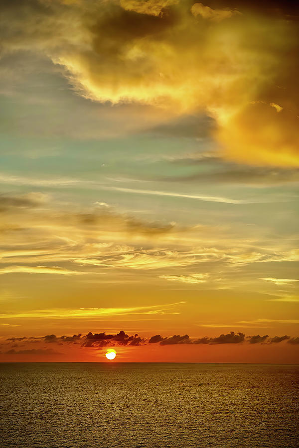 Caribbean Sunrise Vertical Photograph by Dan McGeorge