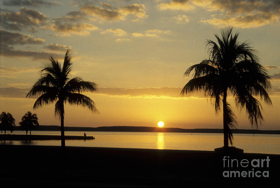 Sunset Photograph - Caribbean sunset by James Brunker