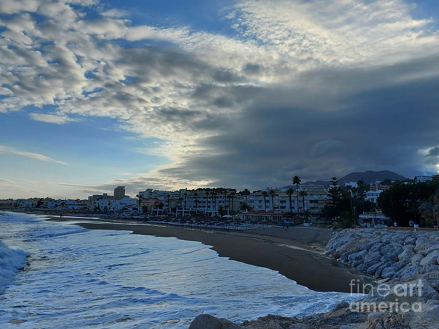 Carihuela Beach before the storm Photograph by Chani Demuijlder