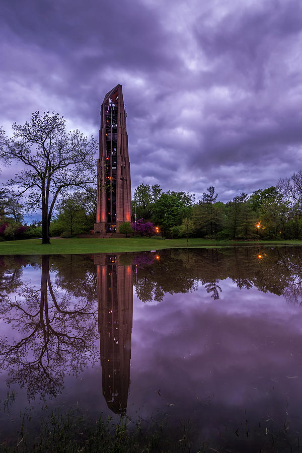 Naperville Photograph - Carillon Tower. by Andrew Soundarajan
