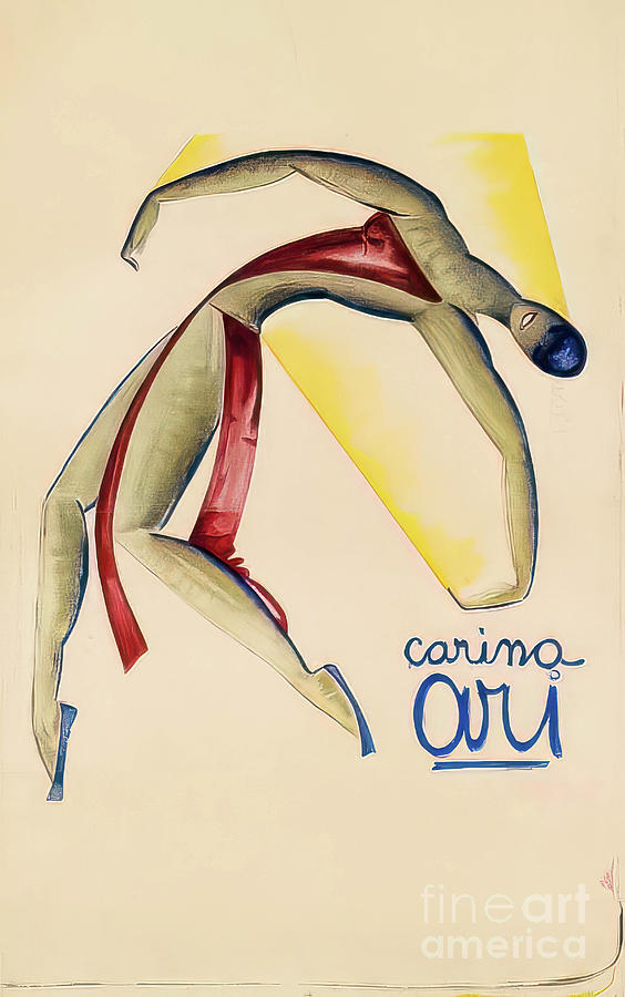 Carina Ari Art Deco Dance Poster 1922 Drawing by M G Whittingham
