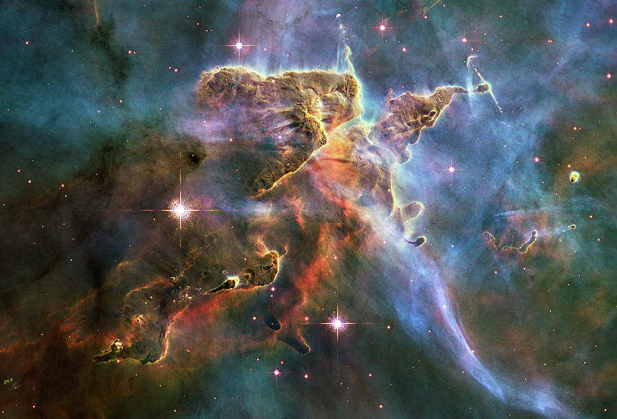 Interstellar Photograph - Carina Nebula Hubble 20th Anniversary   by Nasa