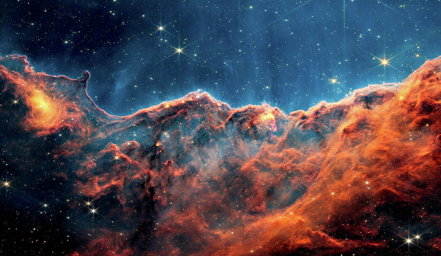 Carina Nebula Jets - James Webb Space Telescope - NIRCam Narrowband Filters Image - Unannotated  Photograph by Eric Glaser