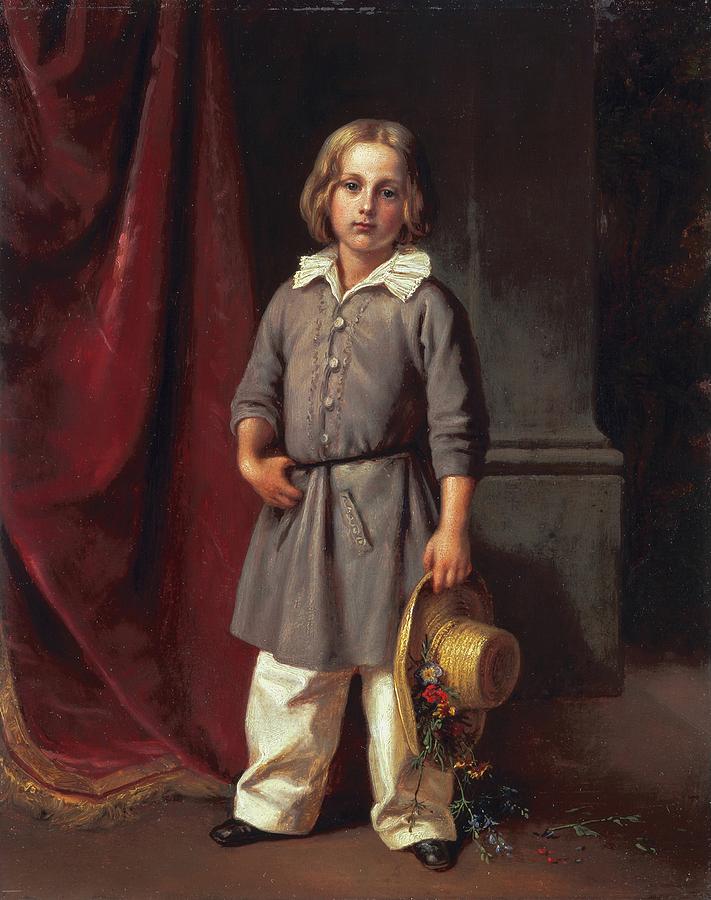 Carl Begas the younger as a child Carl Begas d. a.1850 Painting by MotionAge Designs