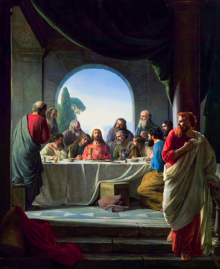 Carl Bloch. The Last Supper. Painting by Orca Art Gallery | Pixels