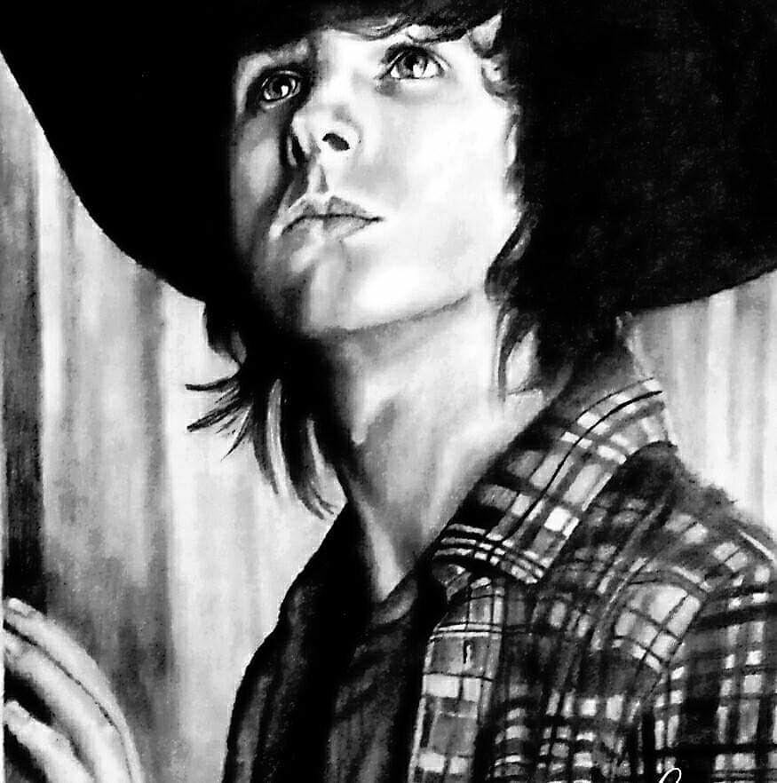 Carl Grimes Drawing by Barbara Jantovsky - Fine Art America