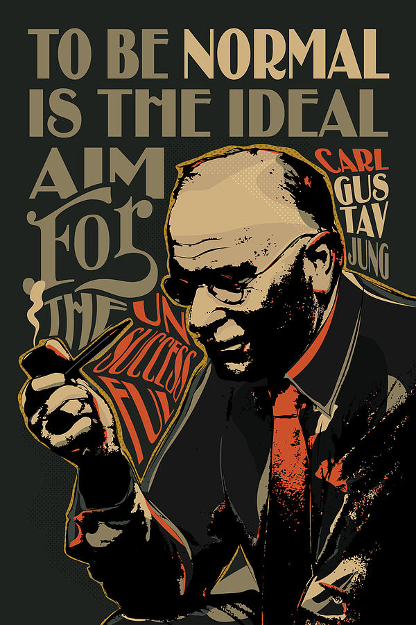 Carl Gustav Jung, Pop Art Quote Portrait , Ratio 2 3, inspirational ...