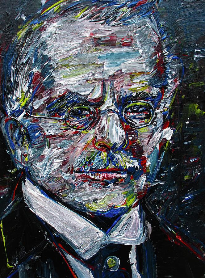 CARL JUNG acrylic portrait .2 Painting by Fabrizio Cassetta - Fine Art ...