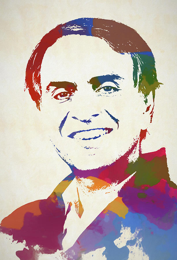 Carl Sagan Color Splash Painting by Dan Sproul