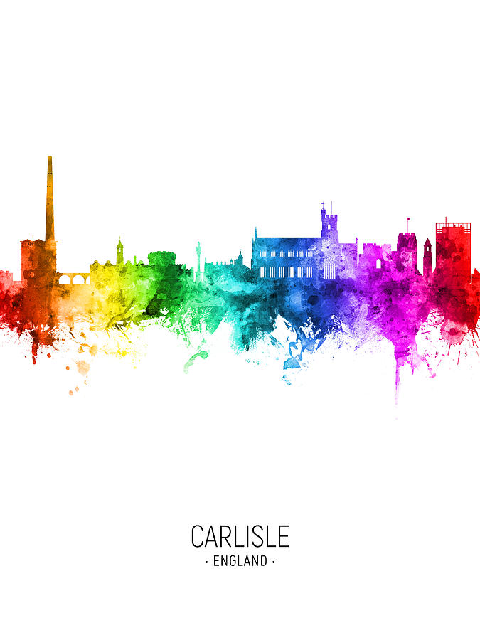 Carlisle England Skyline #18 Digital Art by Michael Tompsett