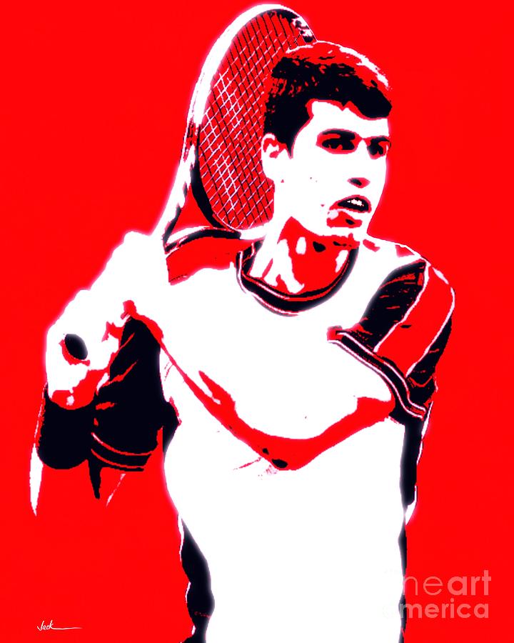 Carlos Painting - Carlos Alcaraz by Jack Bunds Carlos Painting - Carlos Alcaraz by Jack Bunds