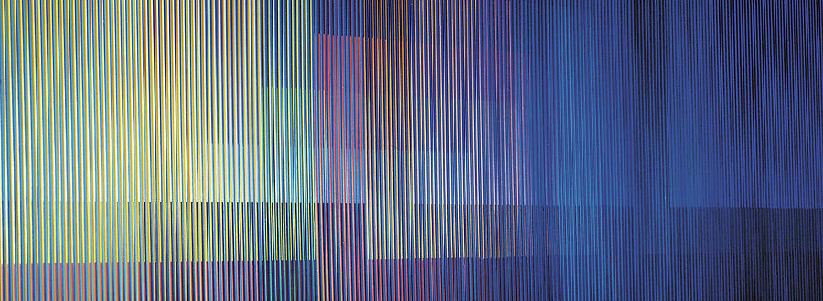 Carlos Cruz Diez Central Bank Physicromia  Mixed Media by Dan Hill Galleries