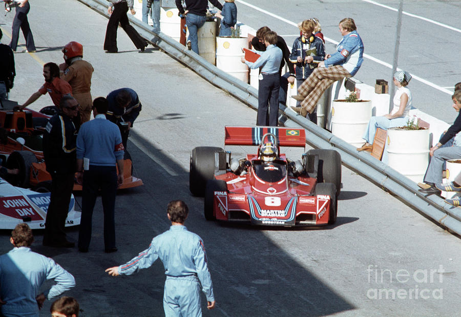 Carlos Pace. 1976 Canadian Grand Prix Photograph by Oleg Konin