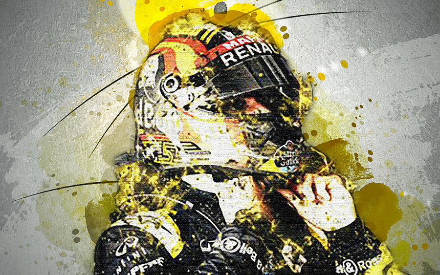 Carlos Sainz Art Formula 1 F1 Renault 2018 Renault Sport Formula One ...