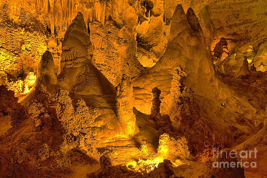 Carlsbad Caverns Ceiling Decorations Photograph by Adam Jewell