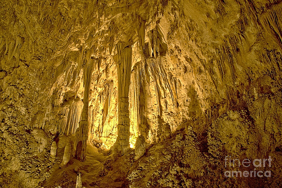 Carlsbad Caverns Glowing Columns Photograph by Adam Jewell