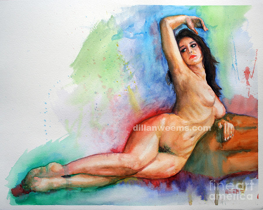 Nude Painting - Carly Champagne by Dillan Weems