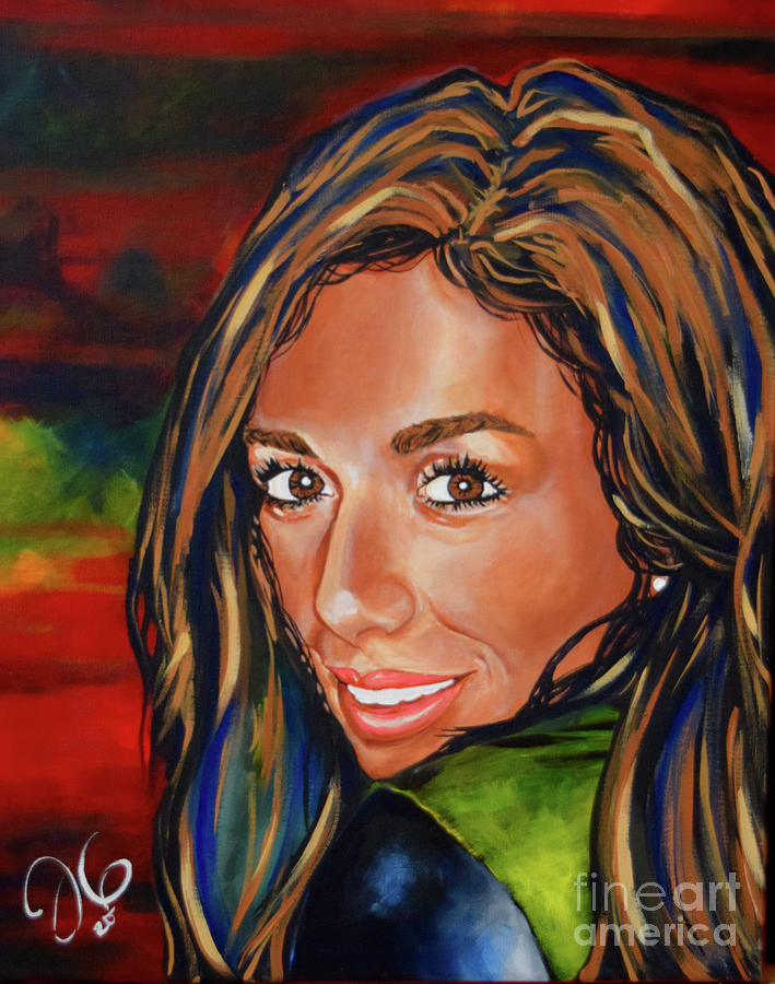 Carly My Baby Girl Beautiful Woman Daughter Female Jackie Carpenter Painting