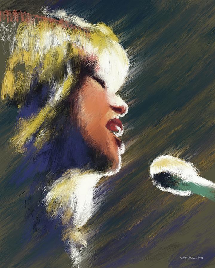 Carly Simon  Painting by Larry Whitler