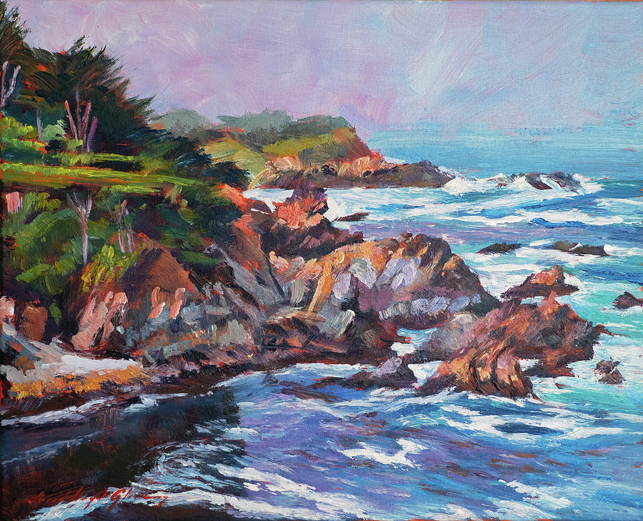  Carmel By-the-sea Painting by David Lloyd Glover