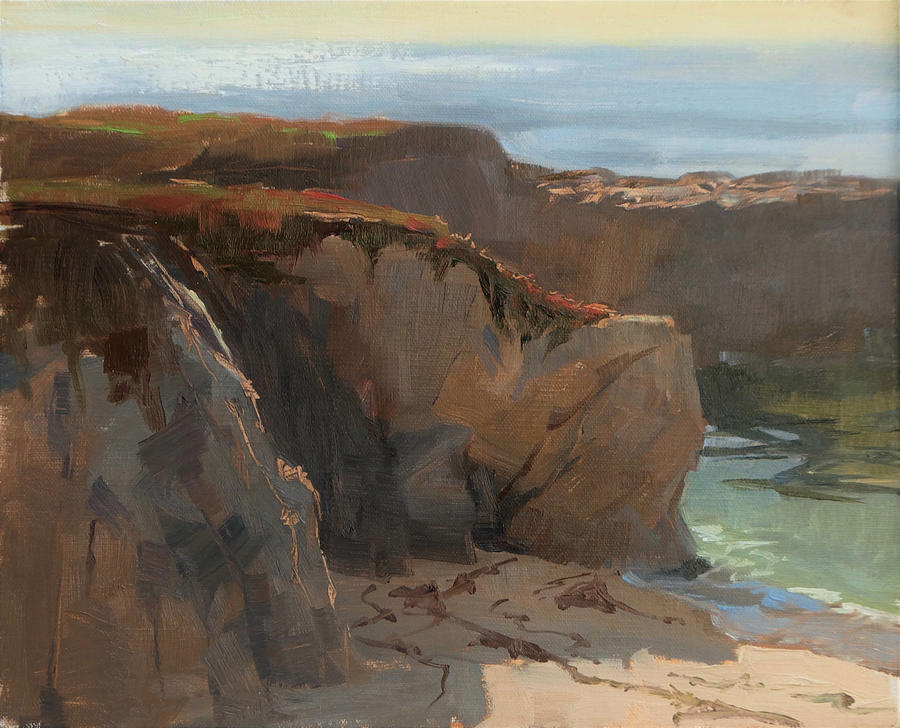 Carmel Cliffs Painting by Sharon Weaver