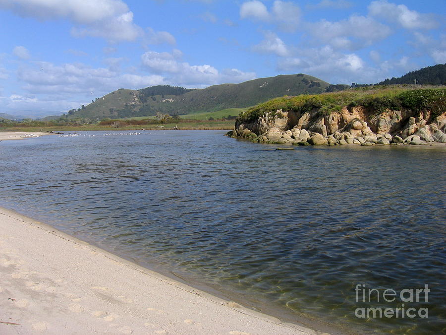 Carmel River Lagoon Photograph by James B Toy