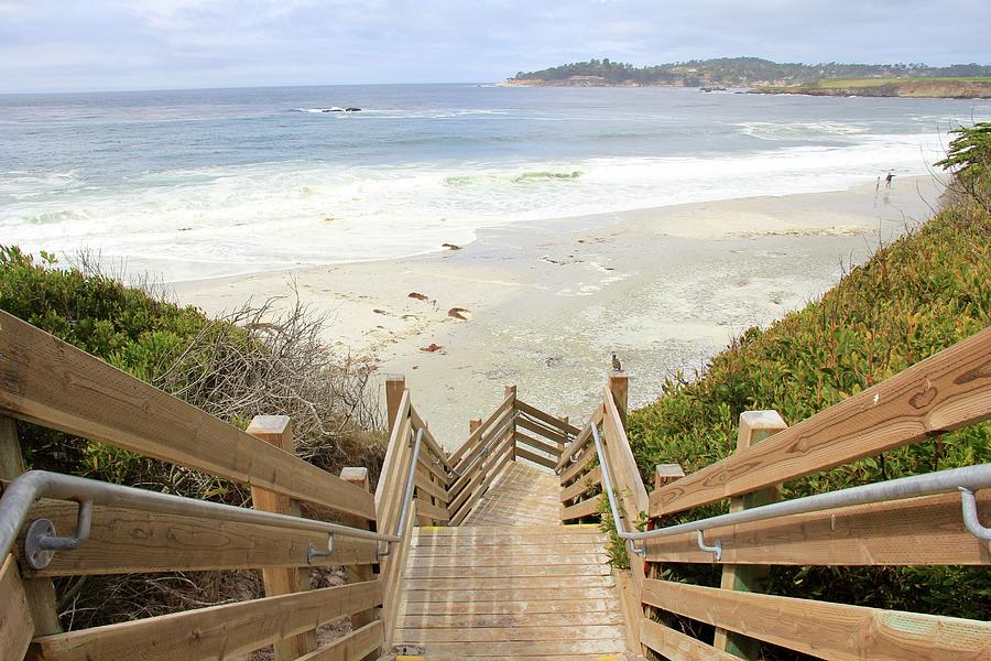 Carmel, Stairway to the Ocean Photograph by Masha Batkova