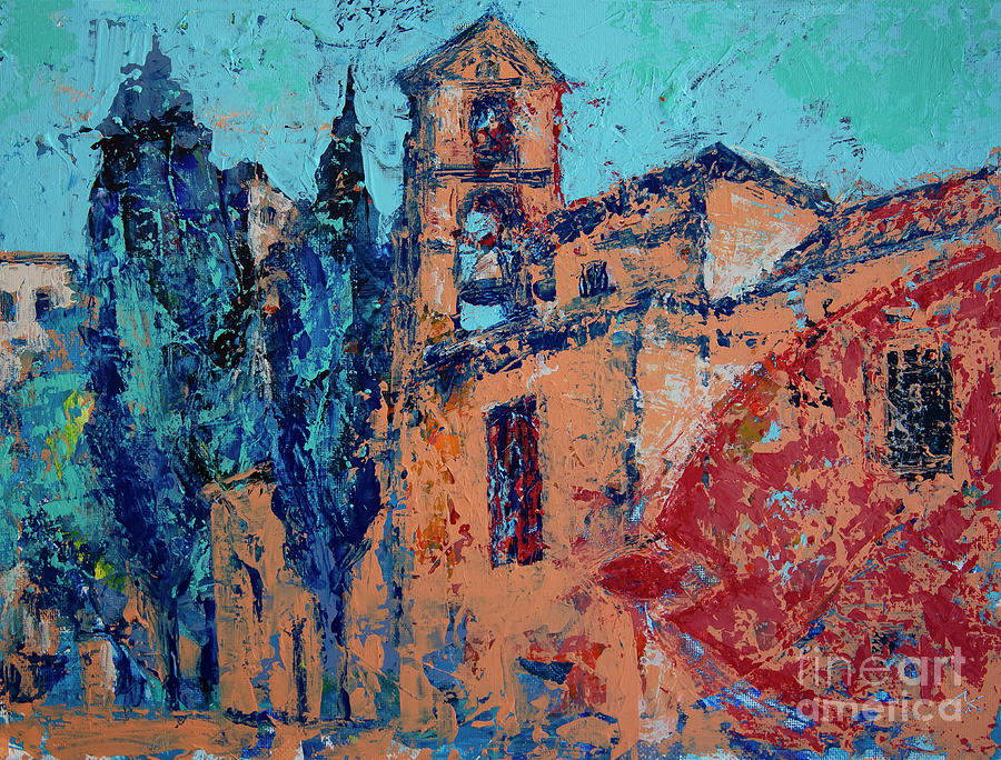 Carmelitas church in Salamanca, Spain Painting by Denys Kuvaiev