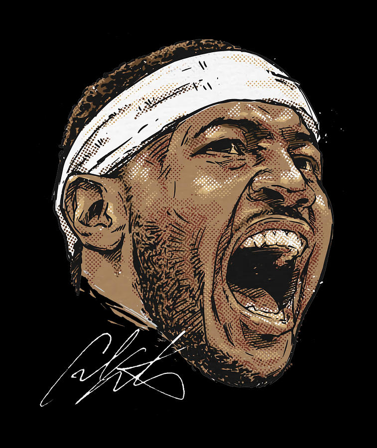 Carmelo Anthony Scream Digital Art By Kelvin Kent Fine Art America