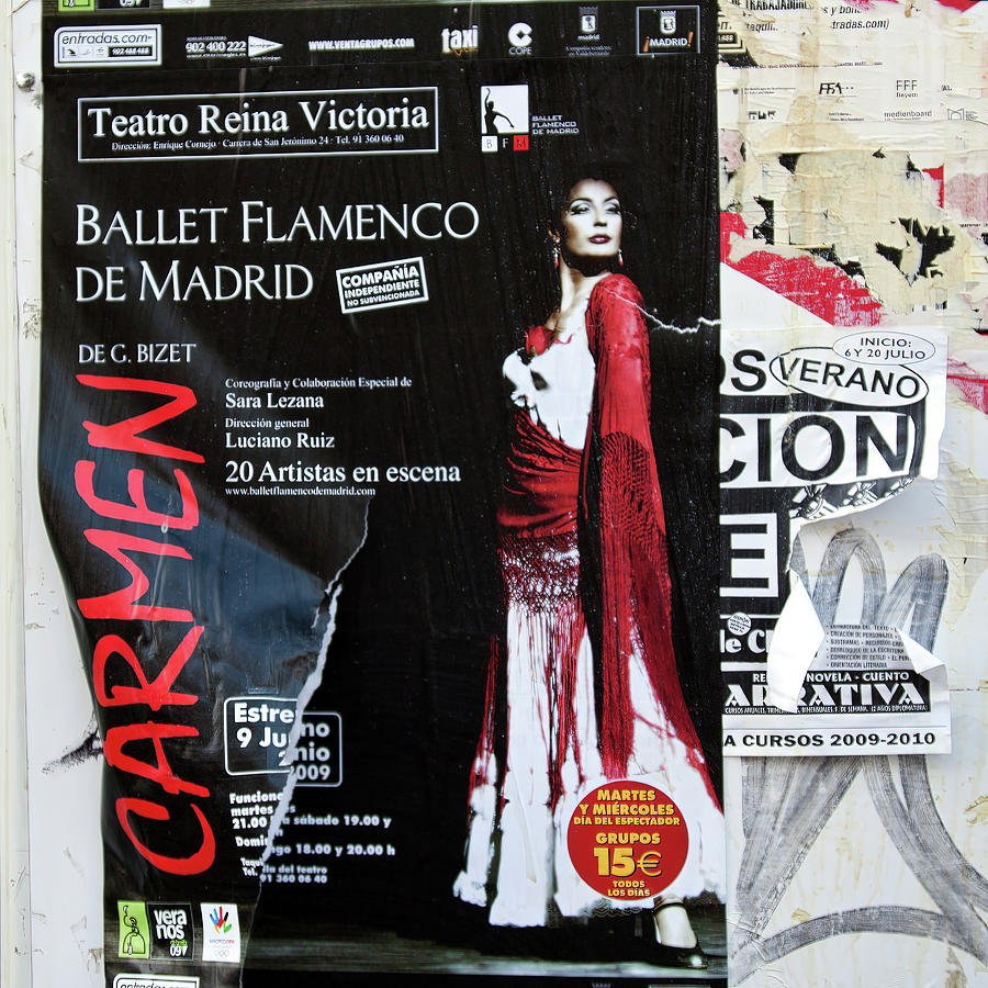 Carmen Ballet Flamenco De Madrid Poster Photograph