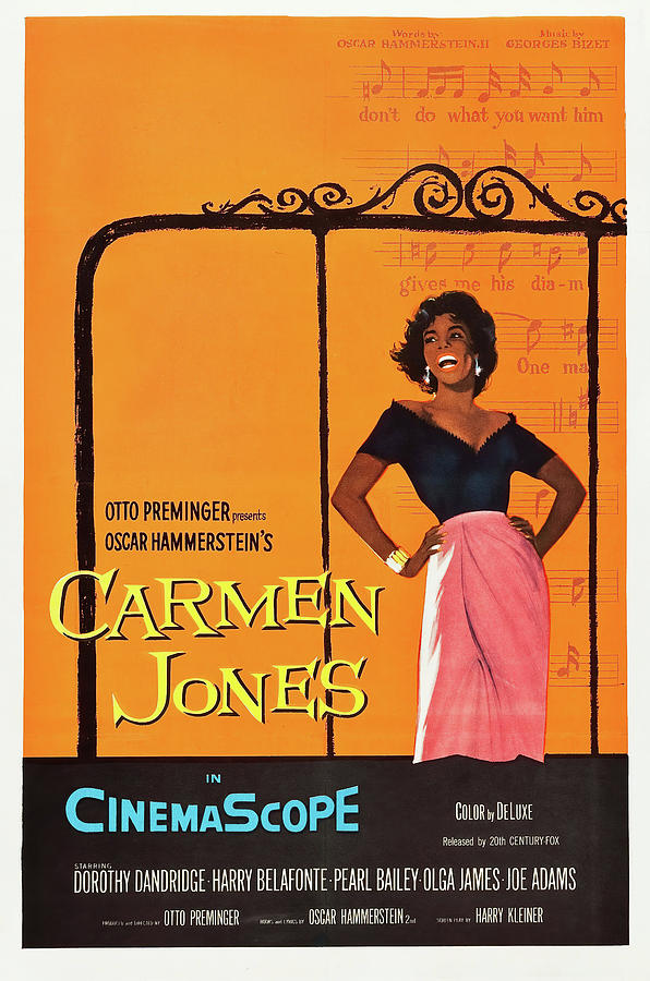 CARMEN JONES -1954-, directed by OTTO PREMINGER. Photograph by Album