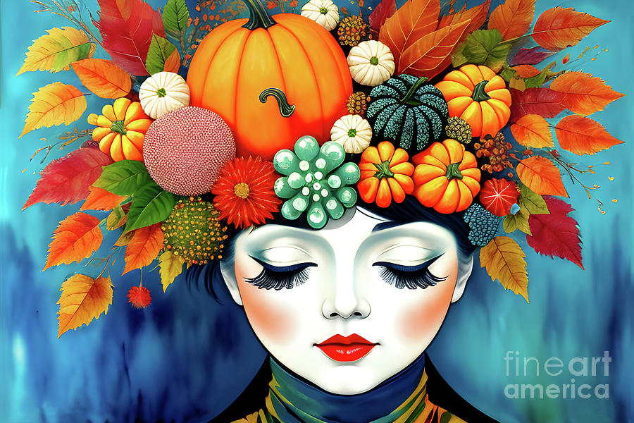 Carmen Miranda Loves Autumn Digital Art by Mary Machare