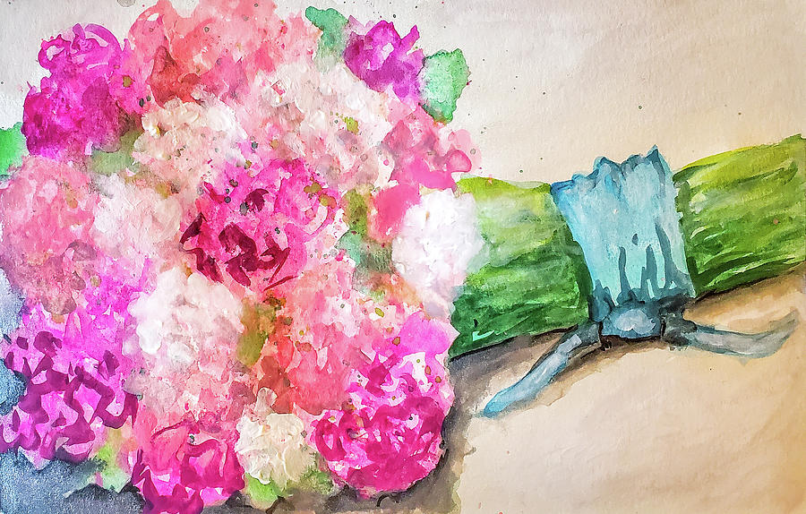 Carnation Bouquet Painting by Jean Haynes