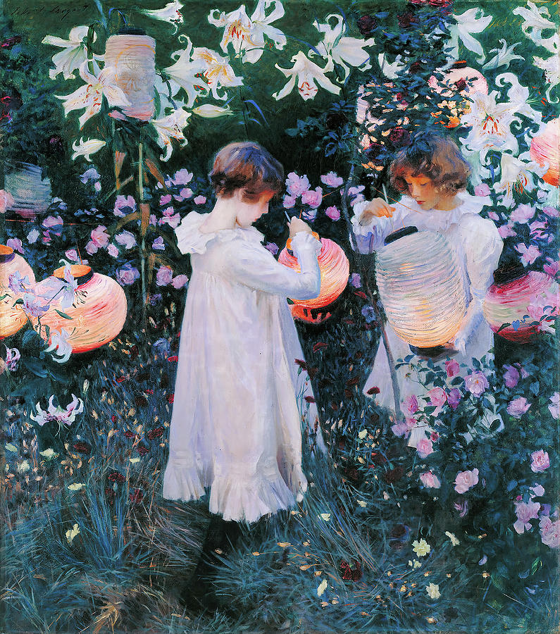Carnation, Lily, Lily, Rose Painting by Eric Glaser