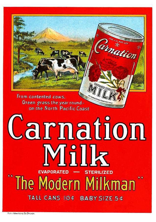 Carnation Milk vintage poster Digital Art by Dandi Studio - Pixels