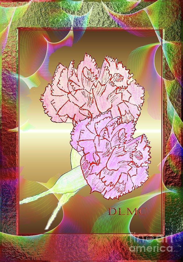 Carnations V2 Painting by Donna L Munro
