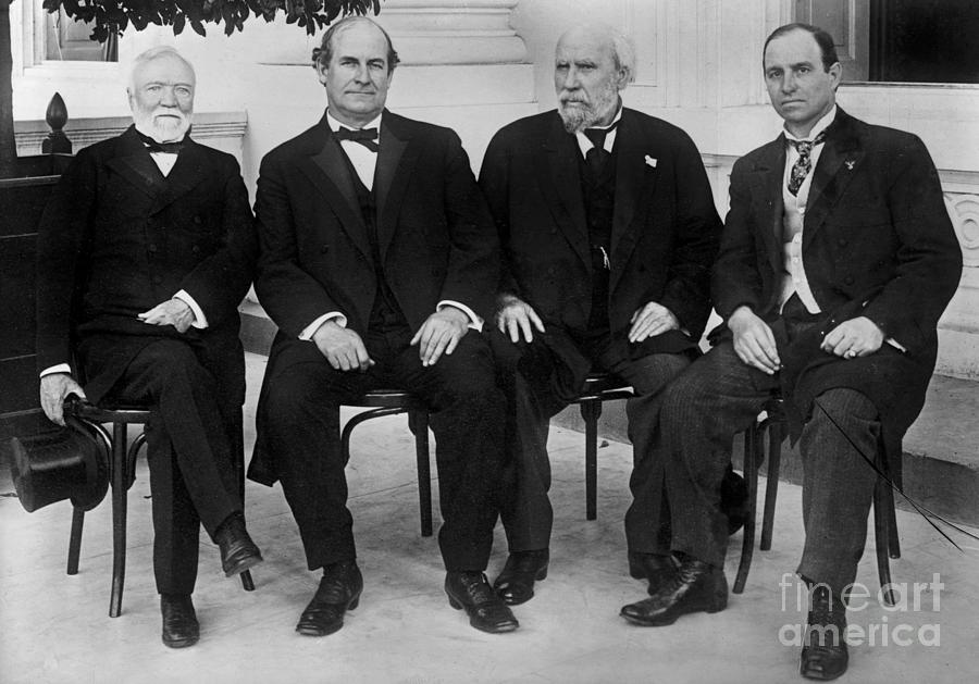CARNEGIE, BRYAN, HILL, and MITCHELL Photograph by Granger