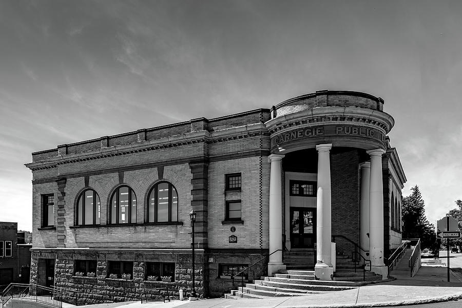 Carnegie Public Library Monochrome Photograph by Paul LeSage