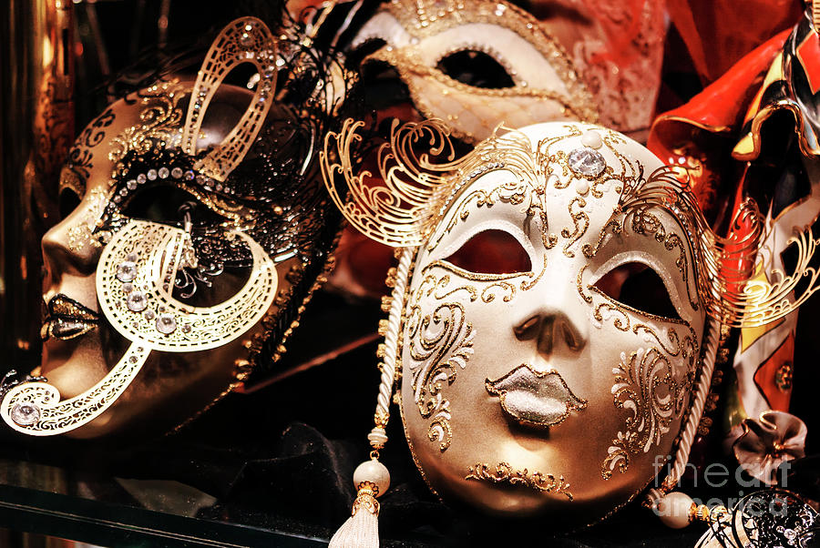 Carnevale di Venezia Masks in Italia Photograph by John Rizzuto