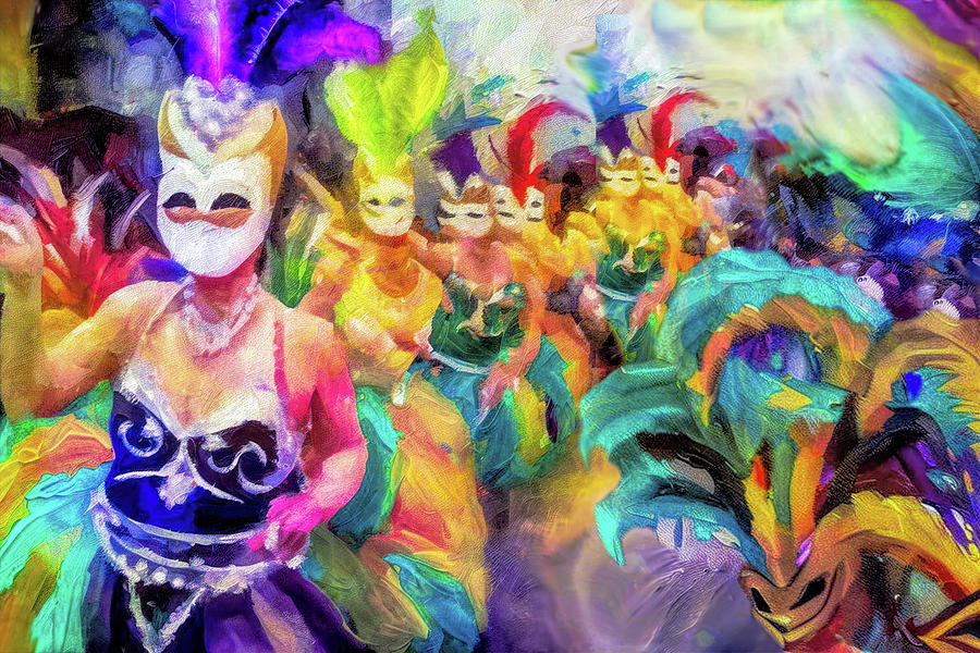 Carnival Cats Digital Art by Lisa Yount