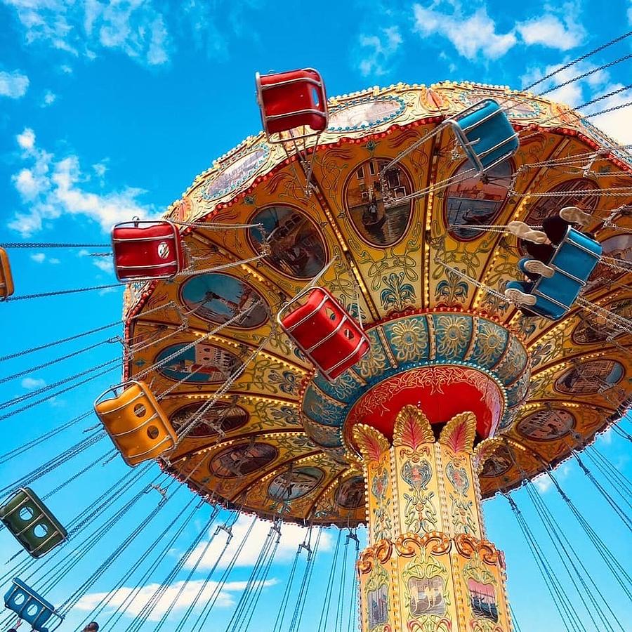 Carnival Swings Sterling Massachusetts Photograph by Lisa Cuipa Pixels