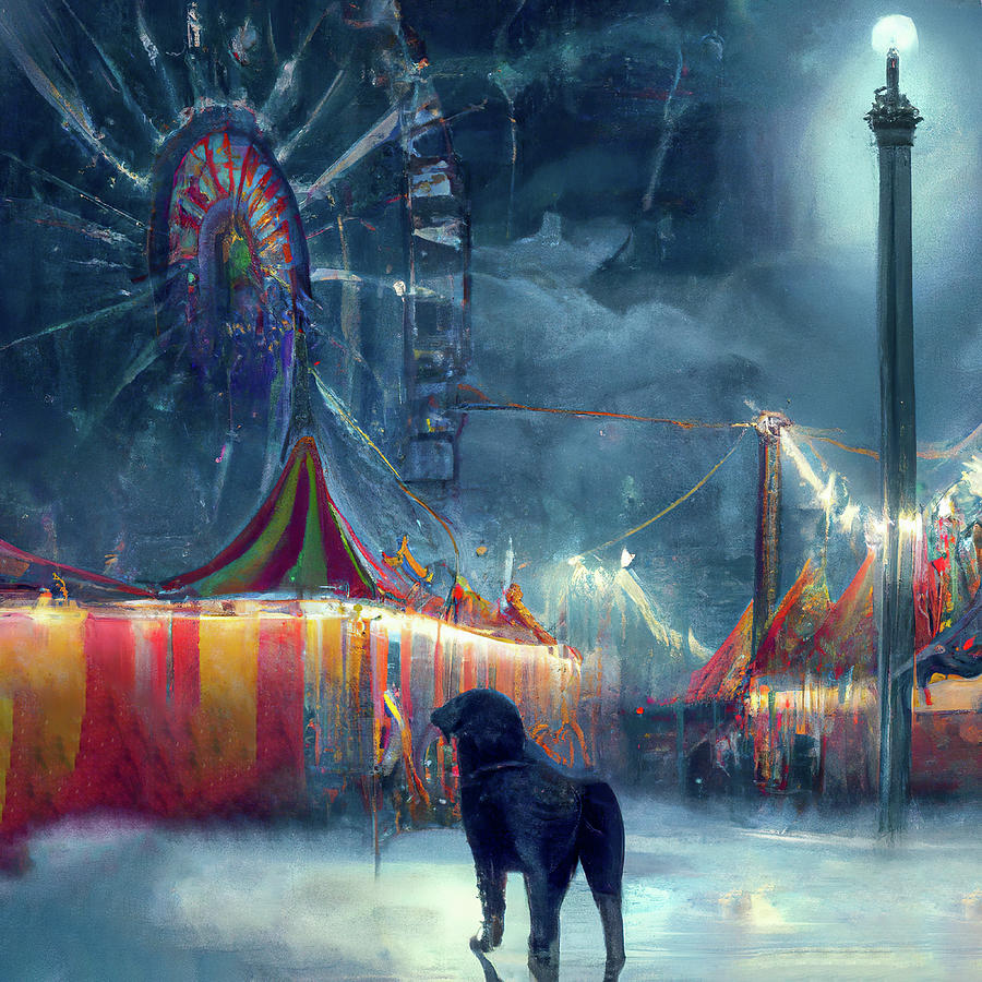 Carnival Dog Painting by Bob Orsillo