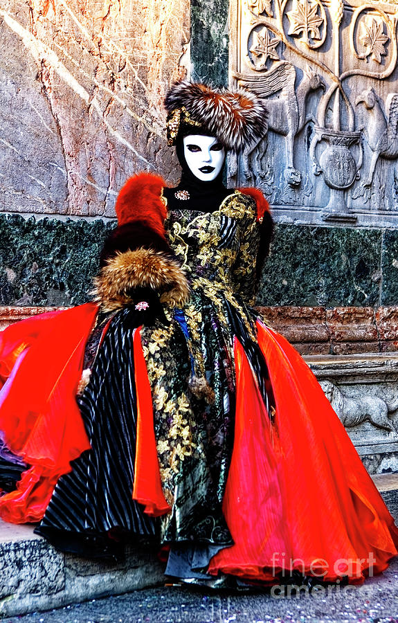 Carnival Dress in Venice Photograph by John Rizzuto
