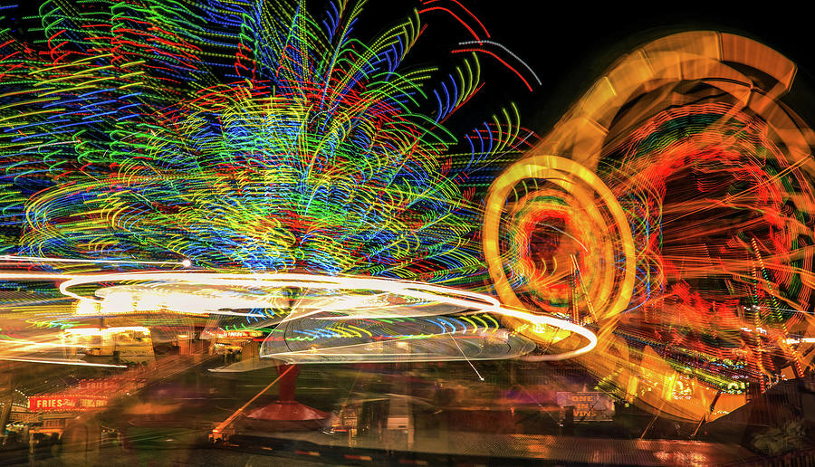 Carnival Fun Lights Photograph by Dan Sproul