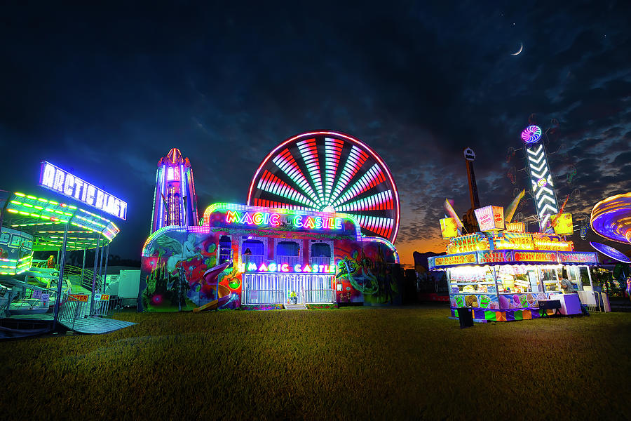 Carnival Lights and Midway Delights - Standard Version Photograph by Mark Andrew Thomas