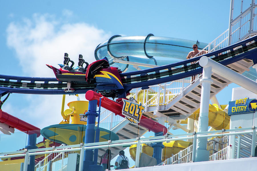Carnival Magic Rollercoaster Bolt Photograph by Bradford Martin