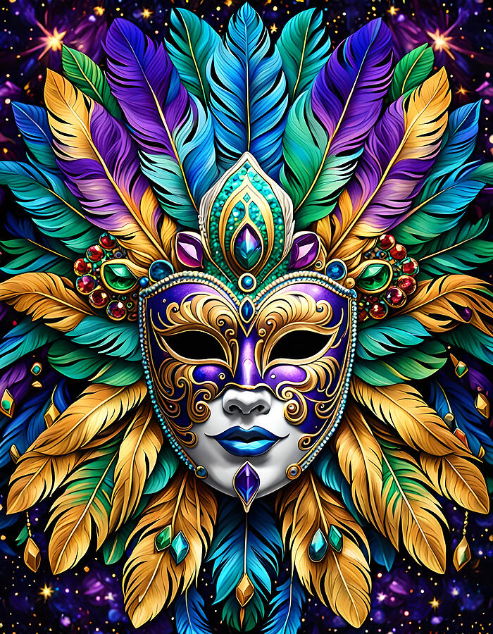 Carnival Mask Photograph by Cate Franklyn Carnival Mask Photograph by Cate Franklyn