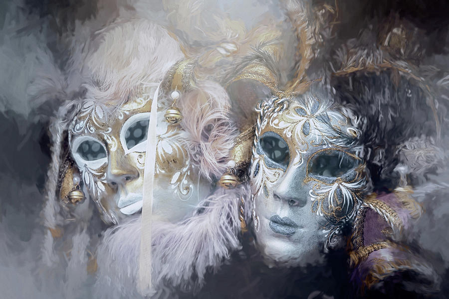 Fantasy Photograph - Carnival Masks of Venezia Italy  by Carol Japp