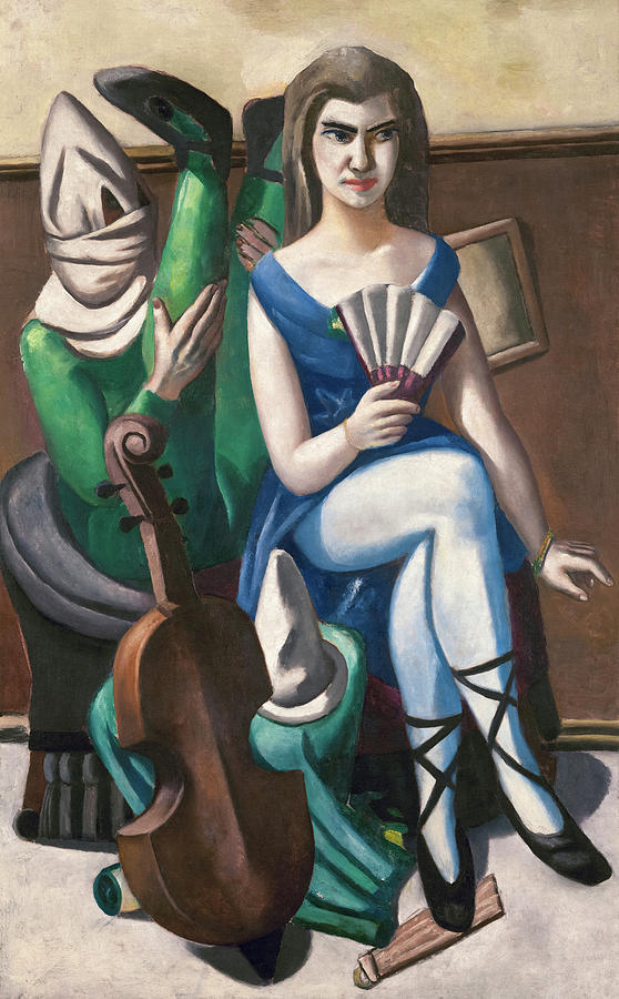Carnival, and Clown Painting by Max Beckmann